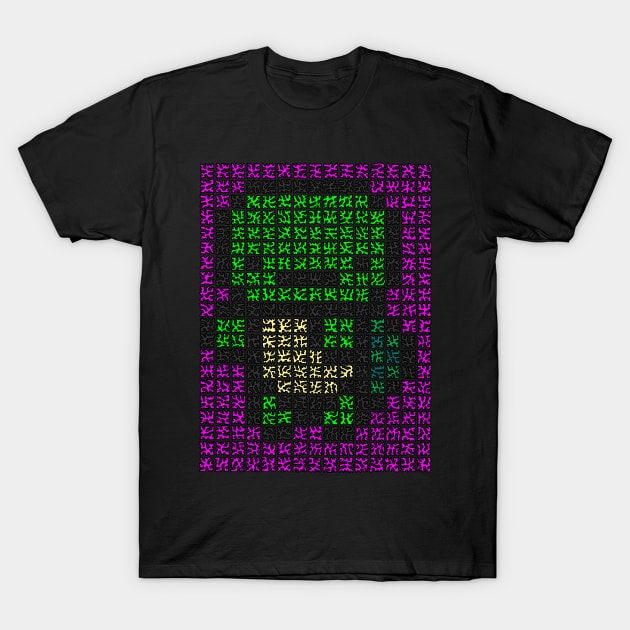 Pixelated Turtle T-Shirt by NightserFineArts